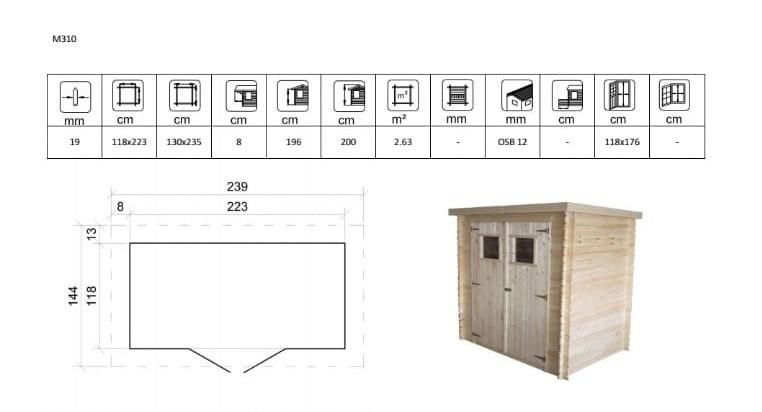 ���� ���� �� GARDEN TOP ��� ��� 239X144 ��� M310-���� ���� ����� ������